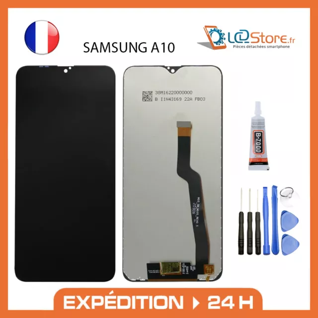 Ecran LCD SAMSUNG GALAXY A10 SM-A105F Noir + Outils + colle kit de remplacement