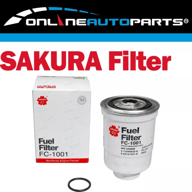 Spin On Diesel Fuel Filter SAKURA Brand FC-1001 / Compatible Ryco Z304