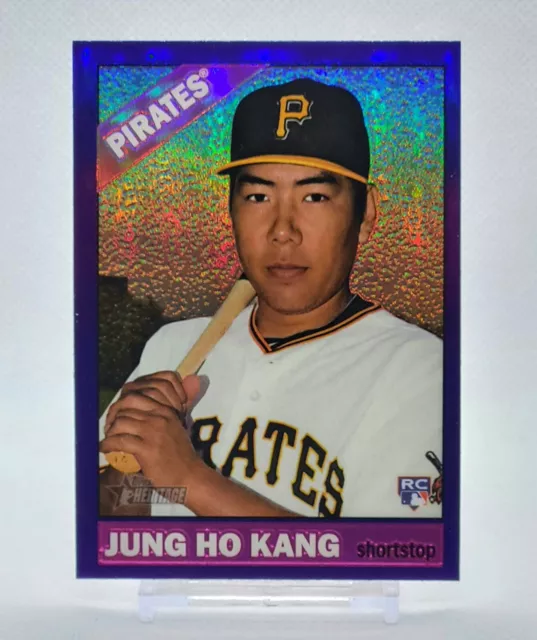 2015 Topps Heritage High Number Rookie Jung Ho Kang Purple Refractor #714 RC