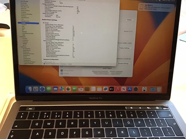 Apple MacBook Pro 13" 2018( 256GB SSD, Intel Core i5- Quad-Core 2.3GHz,16GB RAM)