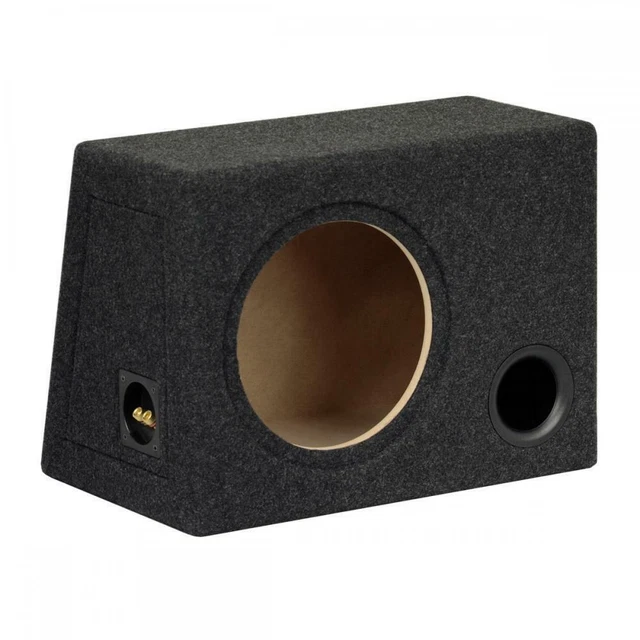 25.4cm 25cm MDF Nero Porting Auto Altoparlante Audio Sub Subwoofer Basso Box 35L