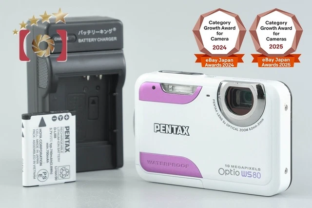 PENTAX OPTIO WS80 Waterproof Digital Camera 10MP 5x Zoom From