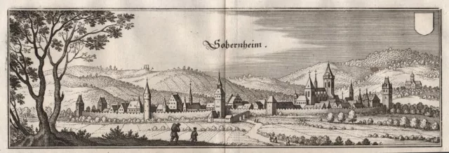 Bad Sobernheim LK Bad Kreuznach Rheinland-Pfalz Kupferstich Merian 1650