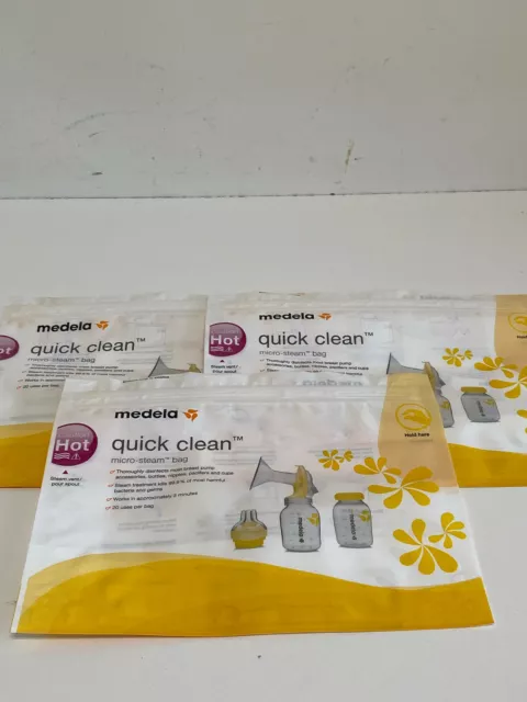 H28:  Lot of 39 Medela Quick Clean Micro Steam Bag