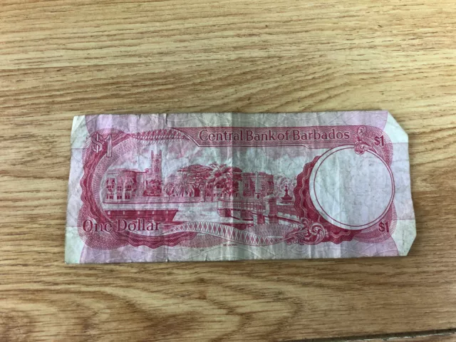 Central Bank Of Barbados One Dollar Samuel Jackman Prescod A6 632970