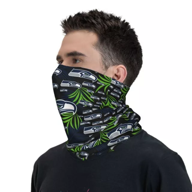 Seattle Seahawks Fans Face Mask Adult Scarf Breathable Bandana Neck Gaiter