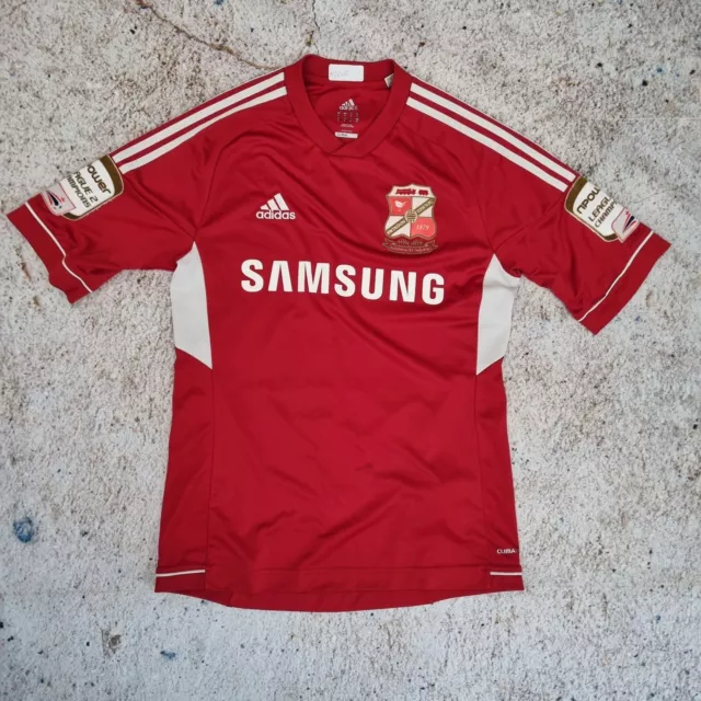 Swindon Town FC 2011 2012 Adidas home football shirt soccer jersey. Size S Red
