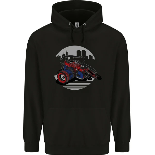 Superhero Camera Photography Photorapher Mens 80% Cotton Hoodie