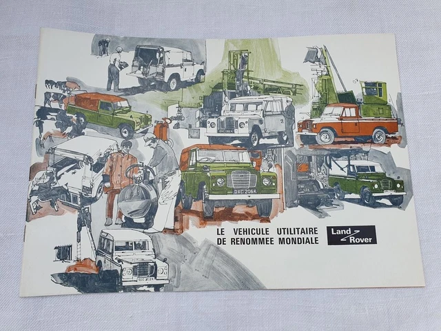 Pic Click Land Rover LAND ROVER SÉRIE 88 109 BROCHURE constructeur en Français Mai 1972 très ...