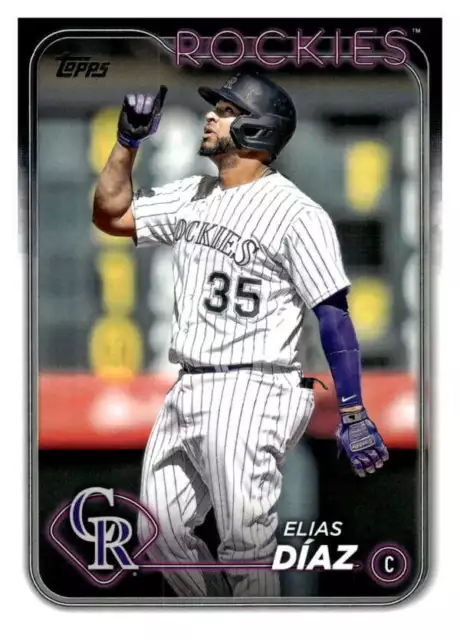 2024 Topps #161 Elias Díaz casi nuevo-nuevo y nuevo montado Rockies identificación: 68644