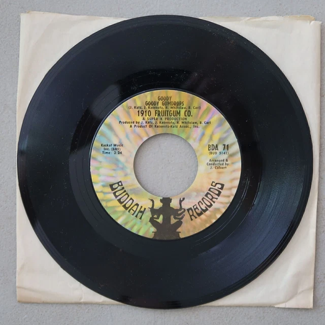 1910 FRUITGUM CO. Candy Kisses/Goody Goody Gumdrops Vinyl 45 Buddah Vg