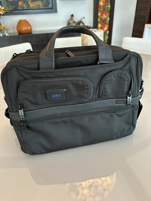 Tumi 'Alpha' Expandable Laptop Organizer Business Brief Black 26141D2.