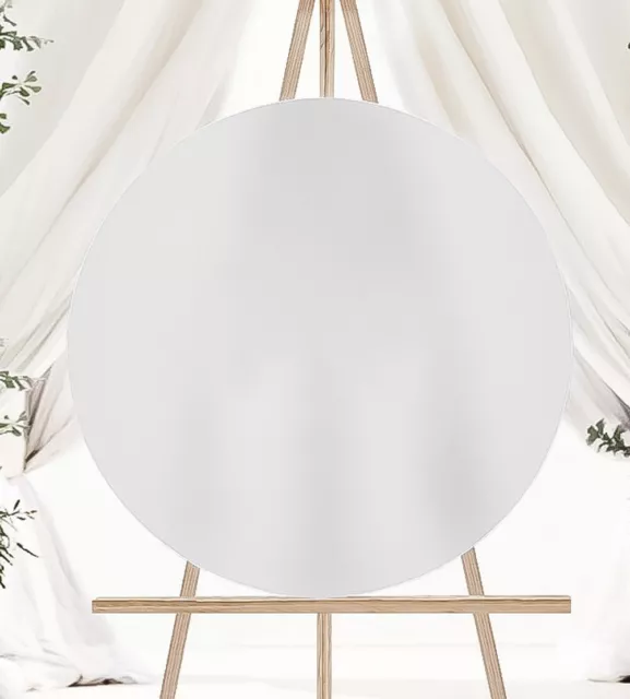 Blank Round Acrylic Sign Board Disc Wedding Clear White Black Frost Gold 3~90cm