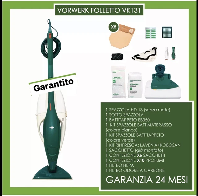 Tuyau Flexible Pour Aspirateur Vorwerk Folletto - Neuf Vert
