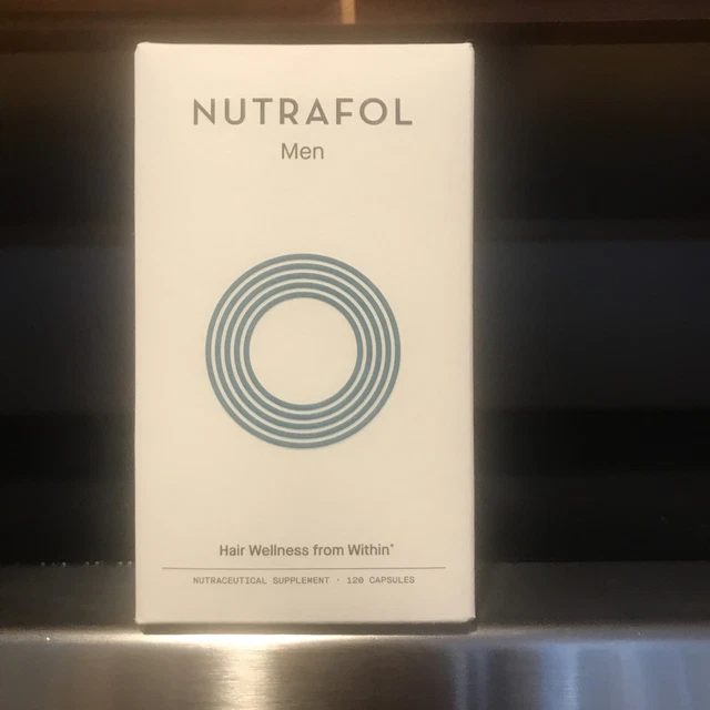 NUTRAFOL MEN’S HAIR Wellness Supplement Capsules 120 Count EXPIRES