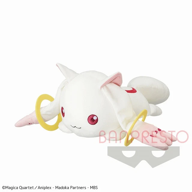 Puella Magi Madoka Magica Kyubey Lying down 10" Plush Banpresto authentic)