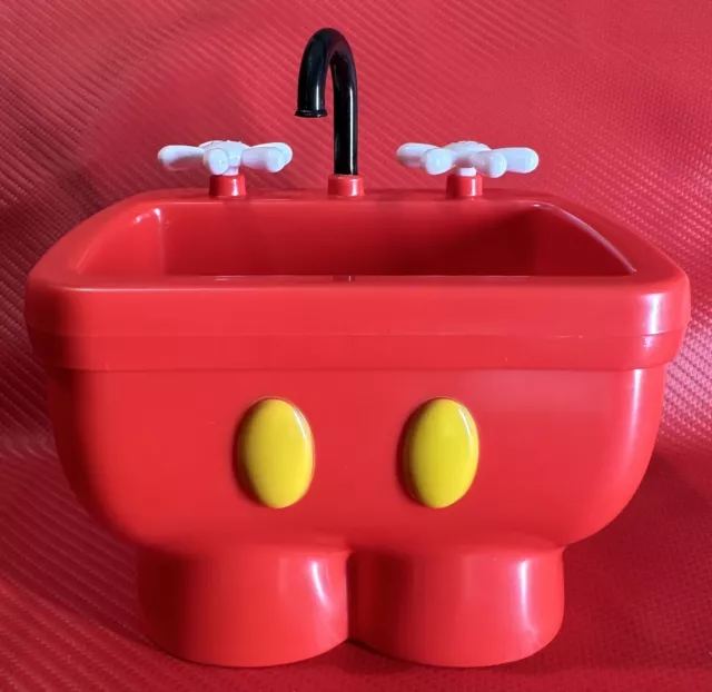 Disney Parks Mickey Mouse Pants Red Ice Cream Bowl Kitchen Sink Container