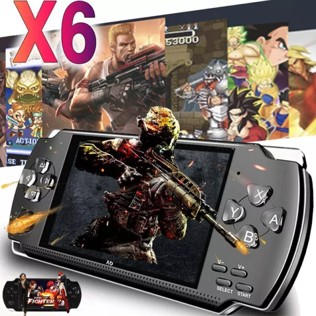 64 Bit 4.3" PSP Handheld Game Player 8GB X6 Portable Console Player 10000+ Games