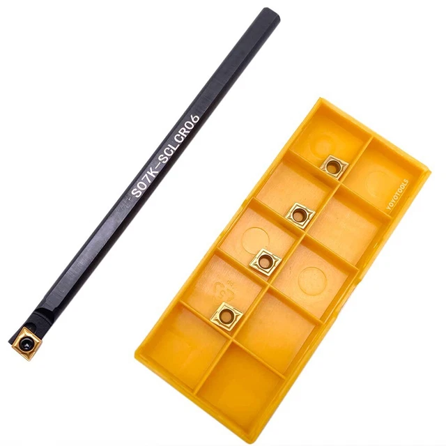 1PC Barre D'Alésage S07K-SCLCR06 Avec 5pcs CCMT060204 CCMT2 (1.5) CNC Carbure