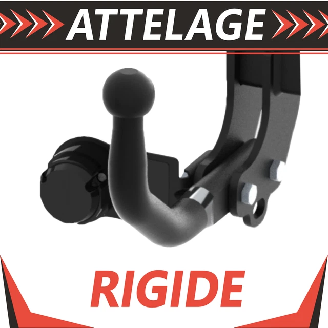 Attelage Rigide Avec Kit électrique 7 Broches Pour Fiat Panda 2 (2003-2012) - Remorque Jusqu'à 750 Kg, Charge Max 60 Kg - Homologué UE, Montage Facile - 8