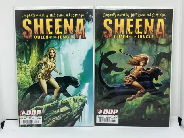 Sheena Queen of the Jungle #2  #3 (2007 DDP) Devil's Due Comics VF/NM