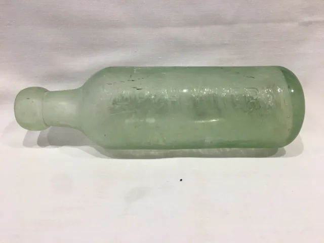 Rare Bottle Marked - March Mineral Water Bottle - Ipswich