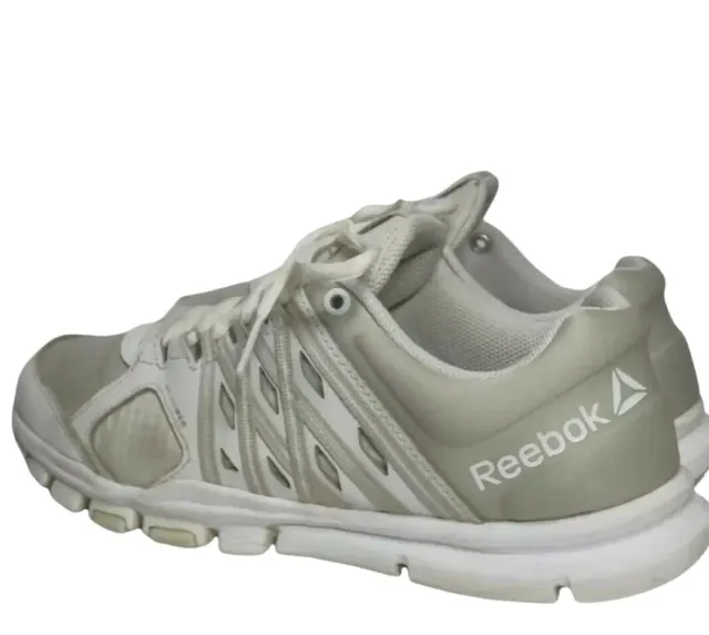 Interconectar Dispensación Humillar REEBOK YOURFLEX WOMEN'S 7M Training Shoes White Gray 1Y3501 Low Lace  Microweb $17.00 - PicClick