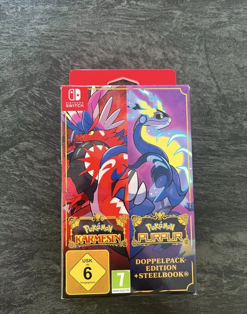 Pokémon Karmesin Und Pokémon Purpur Doppelpack Edition POKÉMON KARMESIN/POKÉMON PURPUR - Doppelpack Edition mit SteelBook