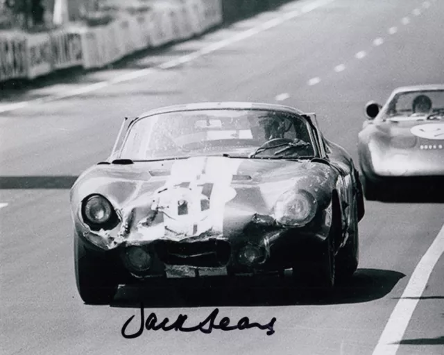 Jack Sears Hand Signed 10x8 Photo Le Mans Autograph AC Cobra Daytona Coupe 1