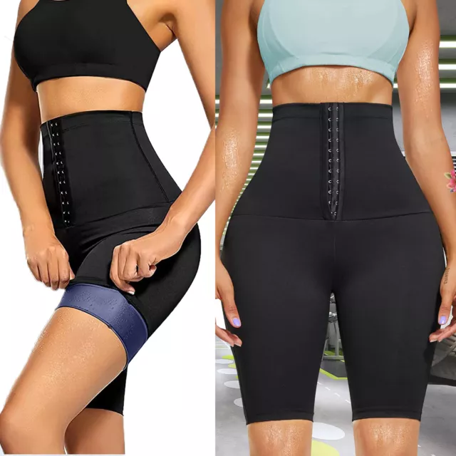 Women's Sweat Sauna Pants Tummy Slim Shorts Waist Trainer Hot Thermo Body Shaper