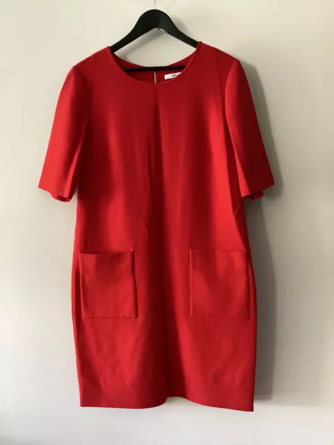 Gorgeous Ladies Diane Von Furstenberg Red Tunic Style Dress, UK Size 14, US Size