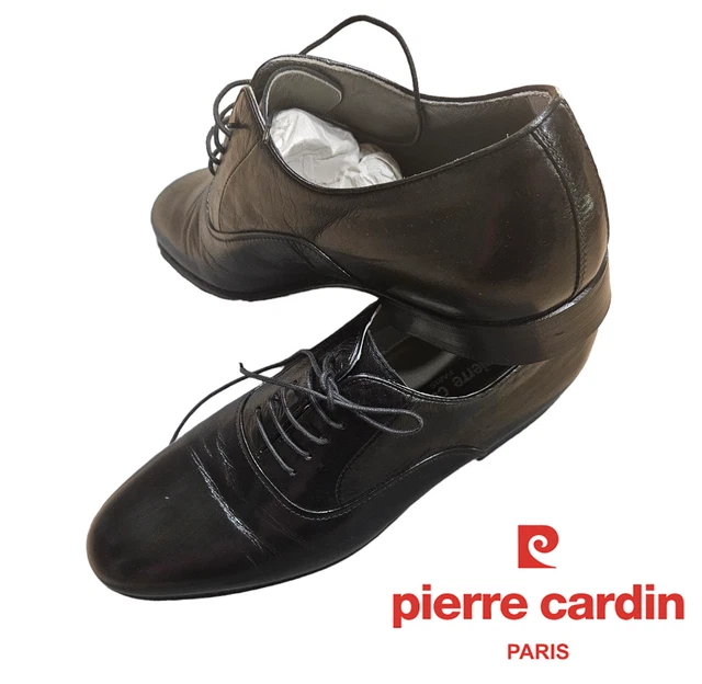 Scarpe Uomo Classica Eleganti Nere Vera Pelle Pierre Cardin 39 artigianali