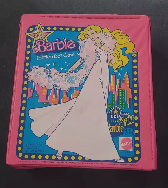 Barbie Fashion Doll Case Pink Mattel 1977