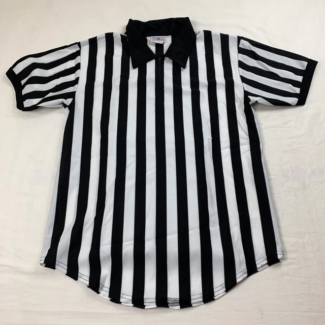 Teamwork Athletic Apparel Football referee Shirt L 42-44 White and Black USA