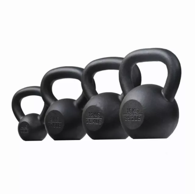 4,8,12,16KG (40kg) Kettle Bell Set Weight Russian Cast Iron Kettlebells Fitness