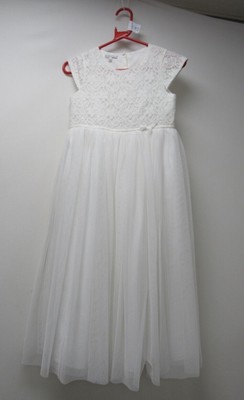 RJR John Rocha White Occasion Flower Girl Bridesmaid Dress Childrens Age 11- C72