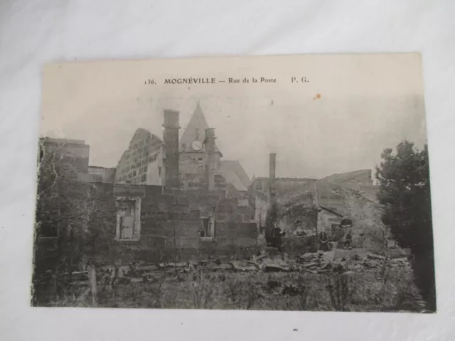 Cpa Mogneville Carte Postale Ancienne Rue De La Poste 1916
