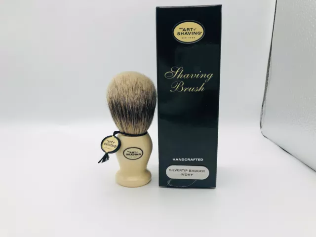 The Art Of Shaving Pinceau Blaireau Silvertip Badger Brush Taos Normal Ivory