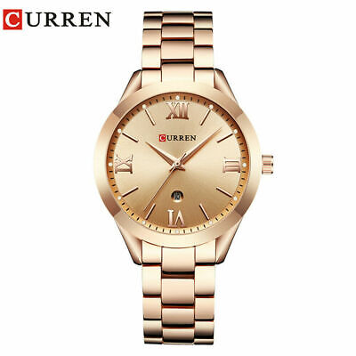 CURREN Women Watch Luxury Gold Watches Ladies Girl Elegant Calendar Wristwatch