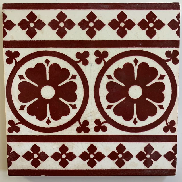 Antique Tile Minton Hollins Co Stoke on Trent Arts & Crafts