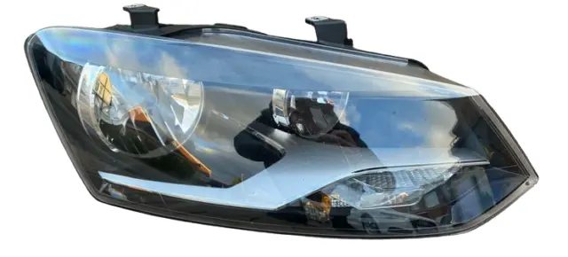 For Vw Polo 2009-2014 Front Headlight Headlamp Twin Driver Side Off Side