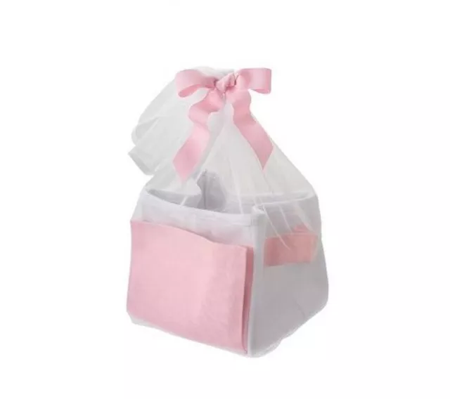 NEW Gymboree Canvas Gift Basket Tote NWT Baby Shower Diaper Caddy Pink