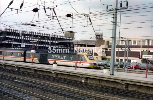 BRITISH RAIL HST DIESEL LOCOMOTIVE 43084 DONCASTER STATION 35mm NEGATIVE+COPYR