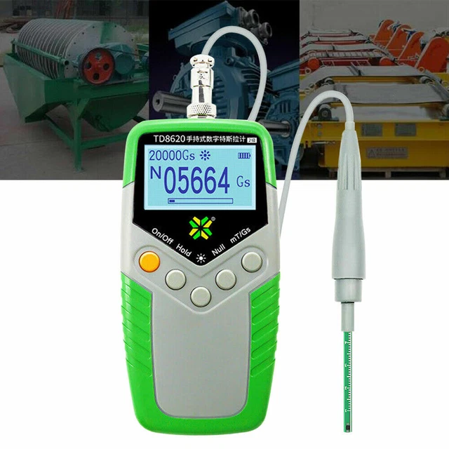 Digital Gauss Meter Magnetometer Surface Magnetic Field Tester Radial Hall Probe Digital Gauss Meter Magnetometer Surface Magnetic Field Tester Radial Hall Probe