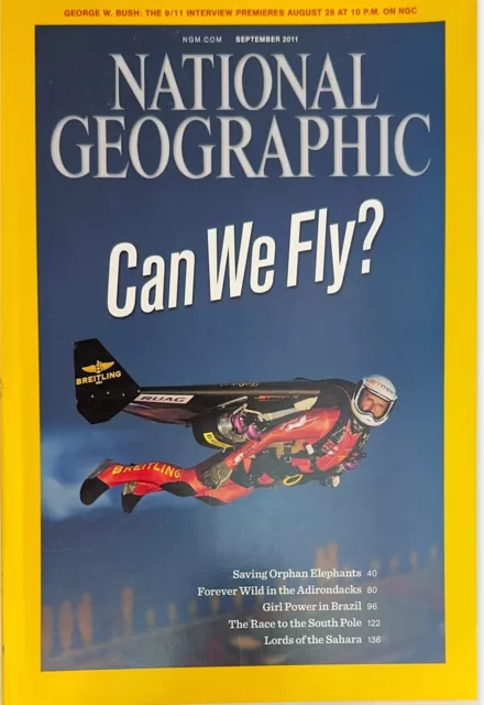 National Geographic Magazine - September 2011 Elephants Personal Flight Brazil