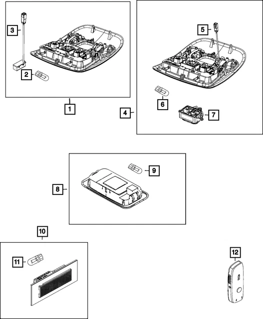 Genuine Mopar Audio Microphone 68201961AA