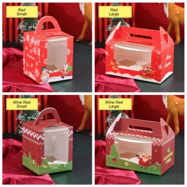 embalaje para hornear Navidad Fundas de pastelería Cajas de paquete de regalo 3