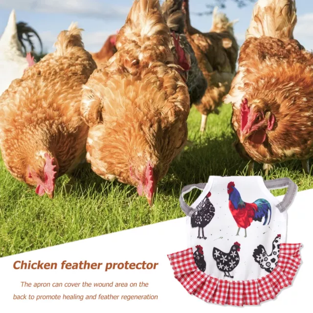 Print Wings Hen Saddle Pet Feather Protector Hens Clothes Chicken Saddles