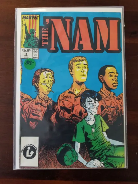 The 'Nam #9 NM Marvel Comics Copper Age $2 Bin Dive - Gemini Shipping