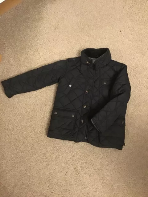 Boys NEXT Navy Quilted Jacket Age 6 Stunning